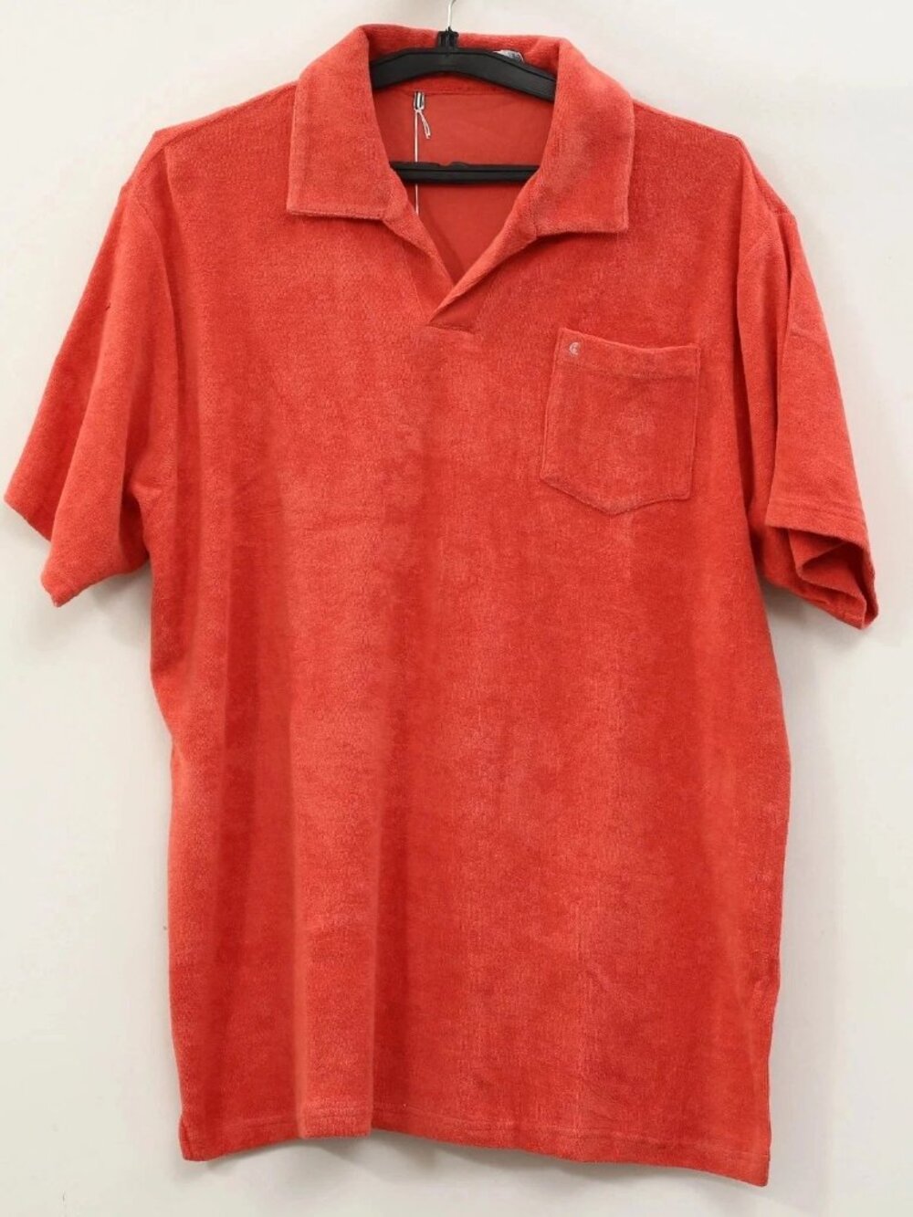 Criquet Terrycloth Polo Men's T-Shirt Short Sleeves Collared Solid XXL 290511